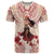 Tahiti Women's Day T Shirt With Polynesian Pattern LT05 Beige - Polynesian Pride