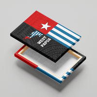West Papua Canvas Wall Art Polynesian Pattern With Coat Of Arms LT05 - Polynesian Pride