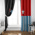 Personalised West Papua Window Curtain Polynesian Pattern With Coat Of Arms