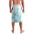 Samoa Siapo Pattern With Teal Hibiscus Lavalava LT05 - Polynesian Pride