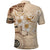 Samoa Siapo Pattern With Beige Hibiscus Polo Shirt LT05 - Polynesian Pride