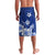 Samoa Siapo Pattern With Navy Hibiscus Lavalava LT05 - Polynesian Pride