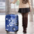 Samoa Siapo Pattern With Navy Hibiscus Luggage Cover