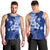 Samoa Siapo Pattern With Navy Hibiscus Men Tank Top LT05 - Polynesian Pride