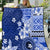 Samoa Siapo Pattern With Navy Hibiscus Quilt