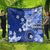 Samoa Siapo Pattern With Navy Hibiscus Quilt