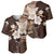 Samoa Siapo Pattern With Brown Hibiscus Baseball Jersey LT05 - Polynesian Pride