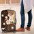 Samoa Siapo Pattern With Brown Hibiscus Luggage Cover