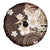 Samoa Siapo Pattern With Brown Hibiscus Spare Tire Cover