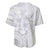 Samoa Siapo Pattern With White Hibiscus Baseball Jersey LT05 - Polynesian Pride