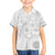 Samoa Siapo Pattern With White Hibiscus Family Matching Puletasi and Hawaiian Shirt LT05 Son's Shirt White - Polynesian Pride