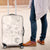 Samoa Siapo Pattern With White Hibiscus Luggage Cover