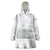 Samoa Siapo Pattern With White Hibiscus Wearable Blanket Hoodie LT05 One Size White - Polynesian Pride