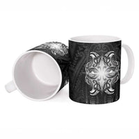 New Zealand Matariki Ceramic Mug Maori Moko Black Galaxy LT05 - Polynesian Pride