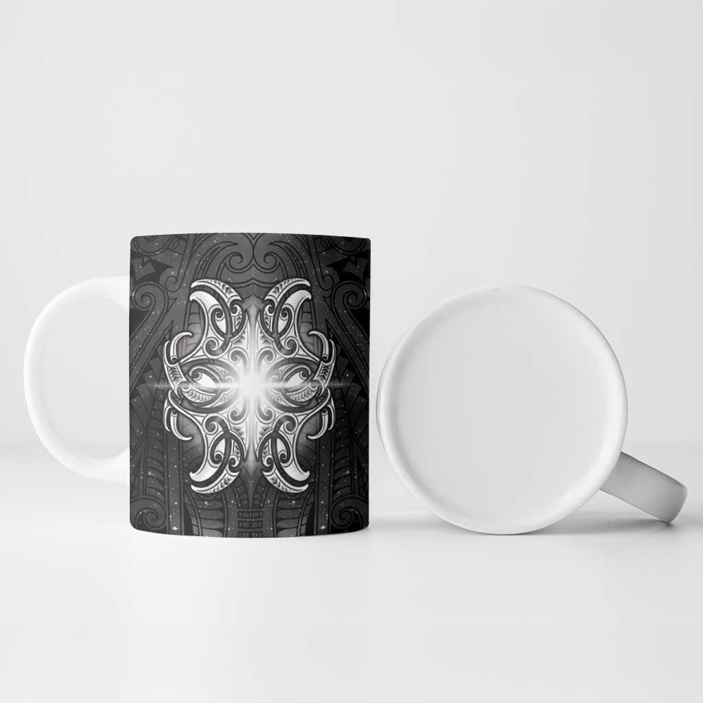 New Zealand Matariki Ceramic Mug Maori Moko Black Galaxy LT05 - Polynesian Pride