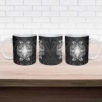 New Zealand Matariki Ceramic Mug Maori Moko Black Galaxy LT05 - Polynesian Pride
