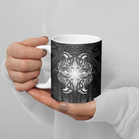 New Zealand Matariki Ceramic Mug Maori Moko Black Galaxy LT05 - Polynesian Pride