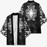 New Zealand Matariki Kimono Maori Moko Black Galaxy LT05 - Polynesian Pride