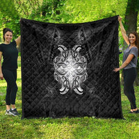 New Zealand Matariki Quilt Maori Moko Black Galaxy LT05 - Polynesian Pride