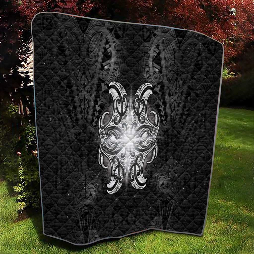 New Zealand Matariki Quilt Maori Moko Black Galaxy LT05 - Polynesian Pride