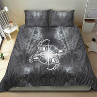 New Zealand Matariki Ururangi Bedding Set Maori Moko Grey Galaxy LT05 - Polynesian Pride