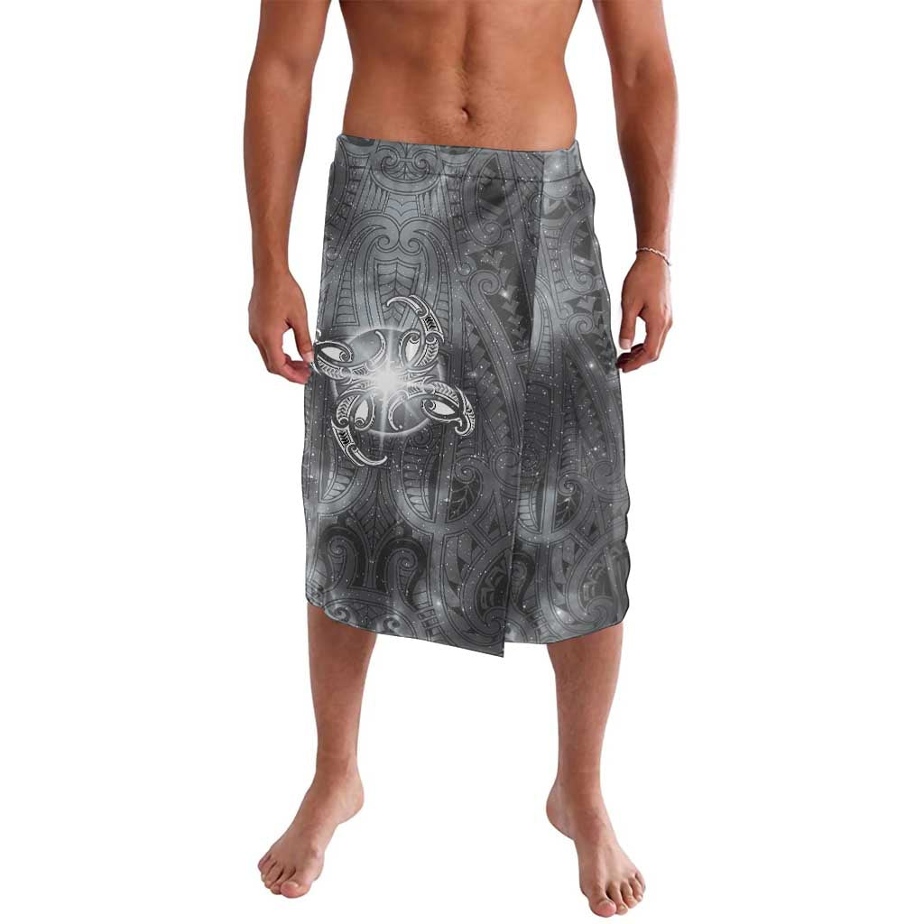 New Zealand Matariki Ururangi Lavalava Maori Moko Grey Galaxy LT05 Grey - Polynesian Pride