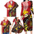 Papua New Guinea And Australia Aboriginal Family Matching Long Sleeve Bodycon Dress and Hawaiian Shirt Bird Of Paradise And Kangaroo Together