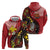 Papua New Guinea And Australia Aboriginal Hoodie Bird Of Paradise And Kangaroo Together