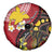 Papua New Guinea And Australia Aboriginal Spare Tire Cover Bird Of Paradise And Kangaroo Together