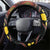 Papua New Guinea And Australia Aboriginal Steering Wheel Cover Bird Of Paradise And Kangaroo Together