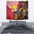 Papua New Guinea And Australia Aboriginal Tapestry Bird Of Paradise And Kangaroo Together