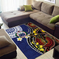 Samoa And Australia Together Area Rug Aboriginal Mix Polynesian LT05 - Polynesian Pride