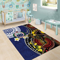 Samoa And Australia Together Area Rug Aboriginal Mix Polynesian LT05 - Polynesian Pride
