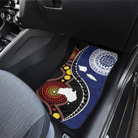 Samoa And Australia Together Car Mats Aboriginal Mix Polynesian LT05 - Polynesian Pride