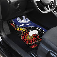 Samoa And Australia Together Car Mats Aboriginal Mix Polynesian LT05 - Polynesian Pride