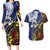 Samoa And Australia Together Couples Matching Long Sleeve Bodycon Dress and Hawaiian Shirt Aboriginal Mix Polynesian