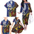 Samoa And Australia Together Family Matching Off The Shoulder Long Sleeve Dress and Hawaiian Shirt Aboriginal Mix Polynesian