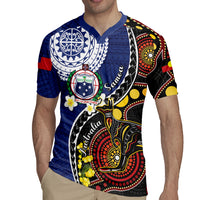 Samoa And Australia Together Rugby Jersey Aboriginal Mix Polynesian LT05 - Polynesian Pride
