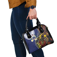 Samoa And Australia Together Shoulder Handbag Aboriginal Mix Polynesian LT05 - Polynesian Pride