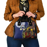 Samoa And Australia Together Shoulder Handbag Aboriginal Mix Polynesian LT05 - Polynesian Pride
