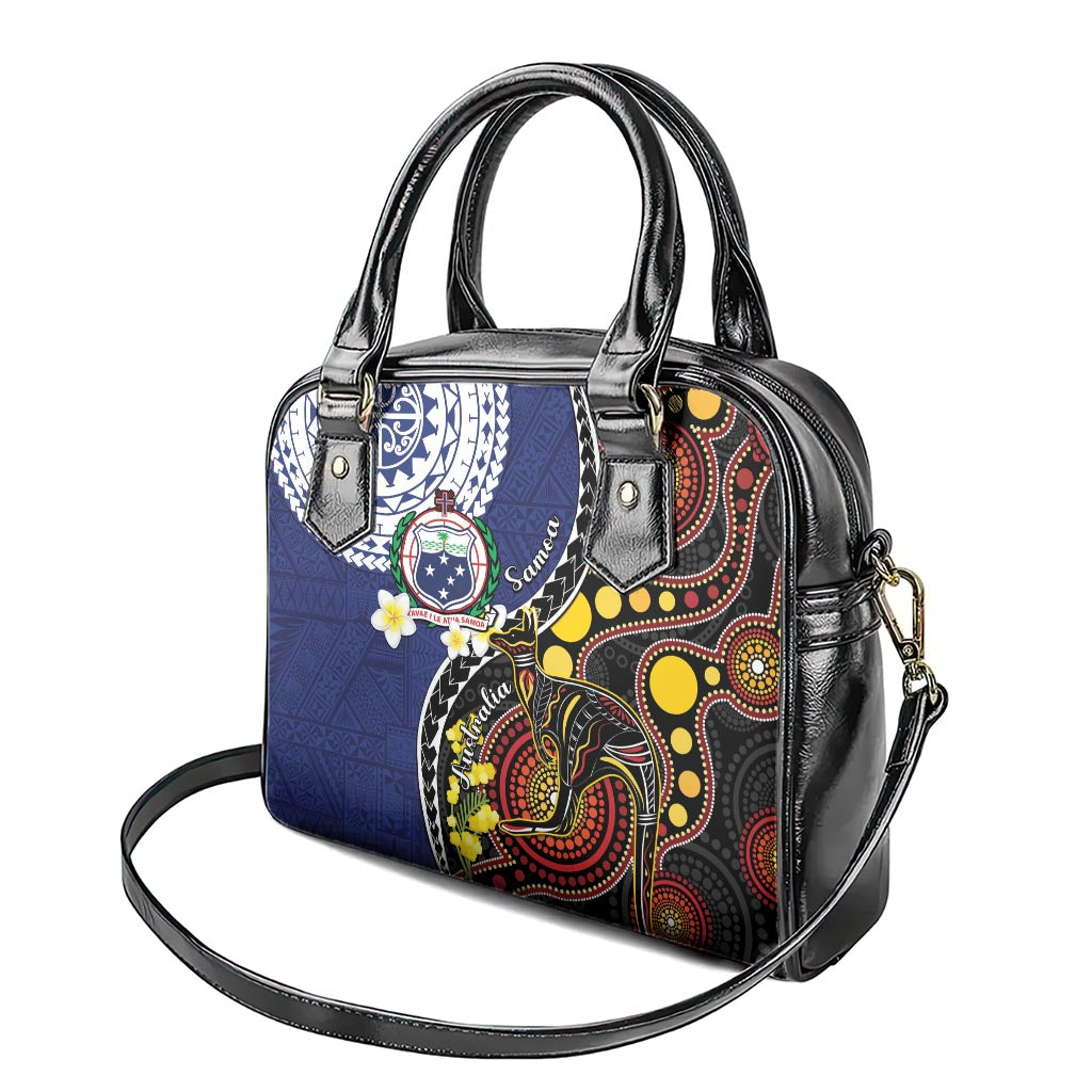 Samoa And Australia Together Shoulder Handbag Aboriginal Mix Polynesian LT05 - Polynesian Pride