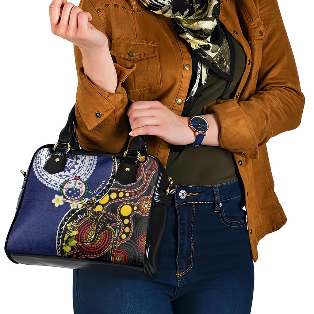 Samoa And Australia Together Shoulder Handbag Aboriginal Mix Polynesian LT05 - Polynesian Pride