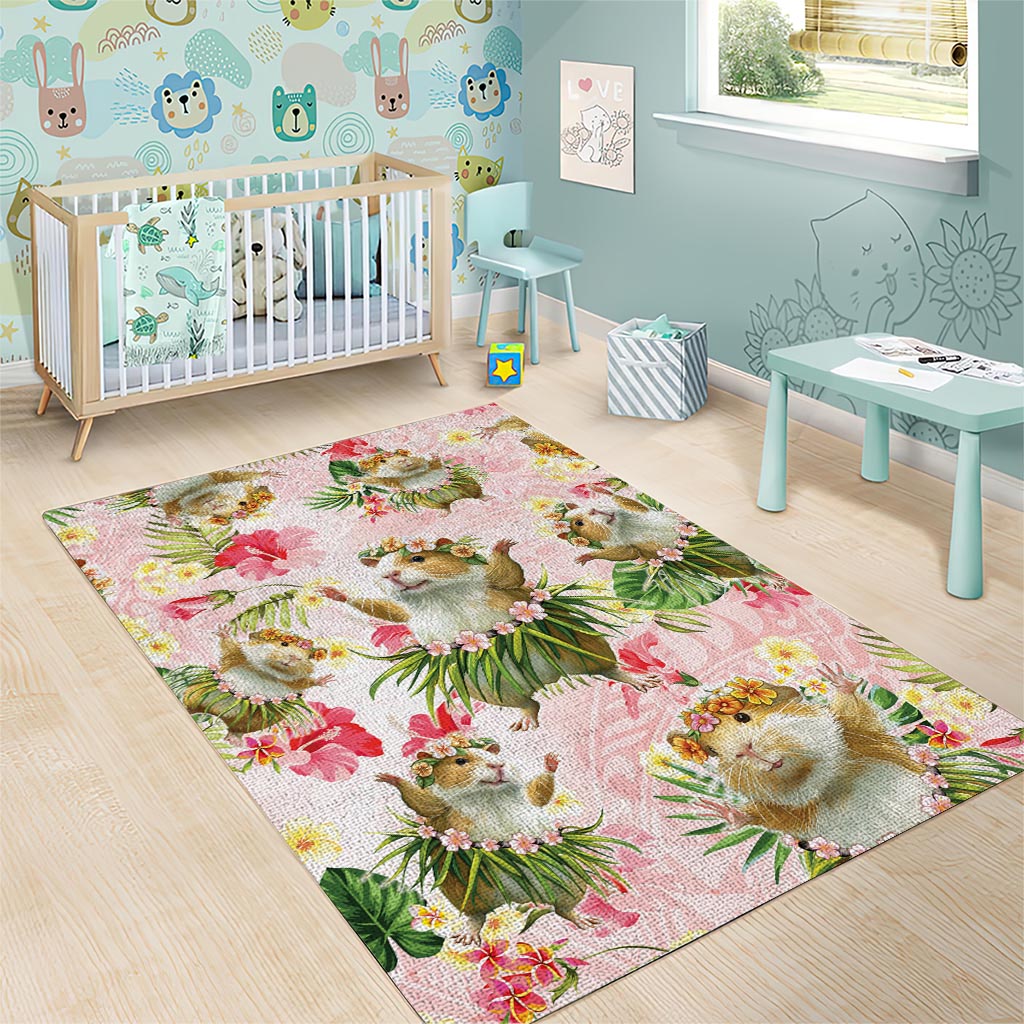 Hawaii Guinea Hula Pig Area Rug Funny Tropical Style LT05 - Polynesian Pride