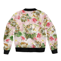 Hawaii Guinea Hula Pig Bomber Jacket Funny Tropical Style LT05 - Polynesian Pride