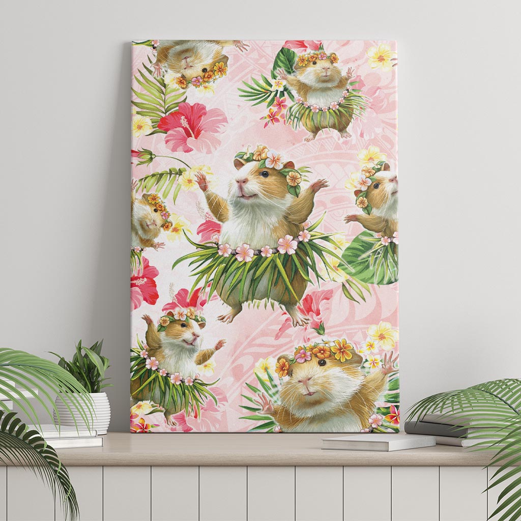 Hawaii Guinea Hula Pig Canvas Wall Art Funny Tropical Style LT05 - Polynesian Pride