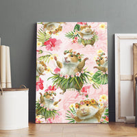 Hawaii Guinea Hula Pig Canvas Wall Art Funny Tropical Style LT05 - Polynesian Pride