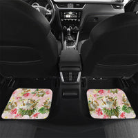 Hawaii Guinea Hula Pig Car Mats Funny Tropical Style LT05 Set 2pcs - Back Pink - Polynesian Pride