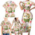Hawaii Guinea Hula Pig Family Matching Short Sleeve Bodycon Dress and Hawaiian Shirt Funny Tropical Style