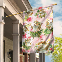 Hawaii Guinea Hula Pig Garden Flag Funny Tropical Style LT05 House Flag Pink - Polynesian Pride