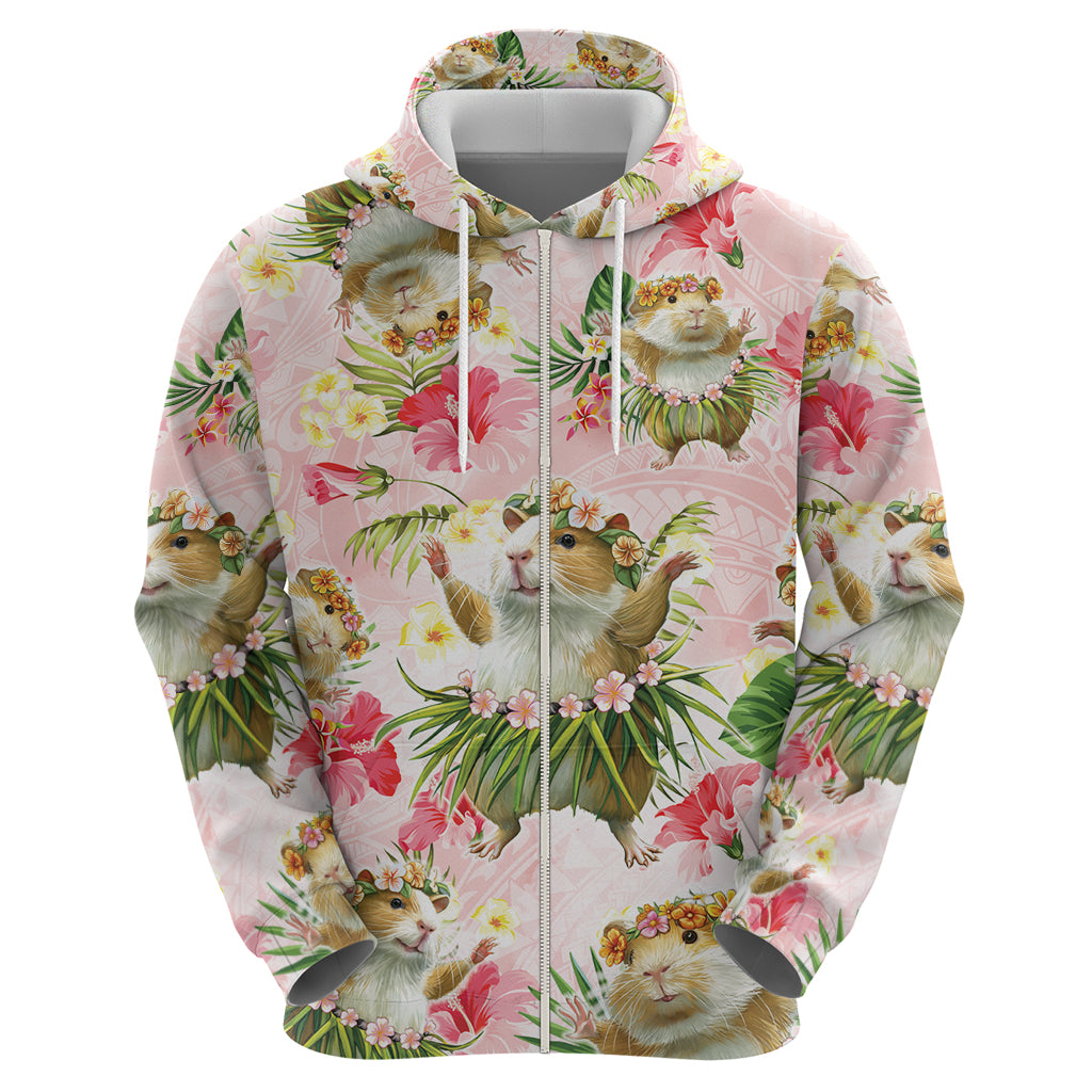 Hawaii Guinea Hula Pig Hoodie Funny Tropical Style LT05 - Polynesian Pride